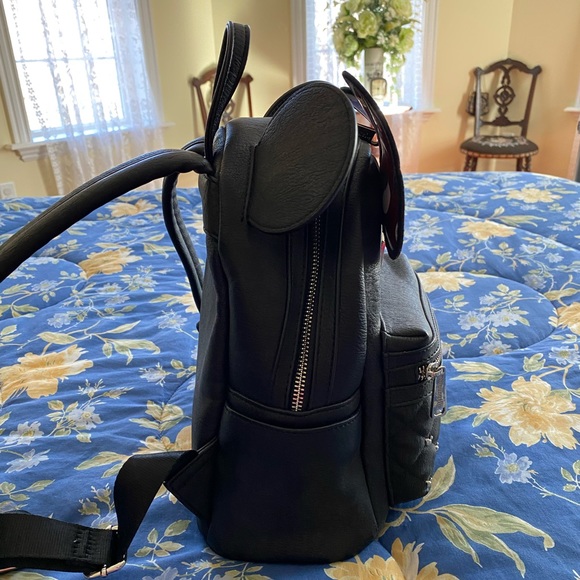 LOUNGEFLY DISNEY MINNIE MOUSE STUDDED BACKPACK - Picture 8 of 15